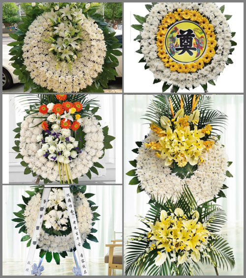 四川成都邛崃市宝林镇凤山村花圈速递